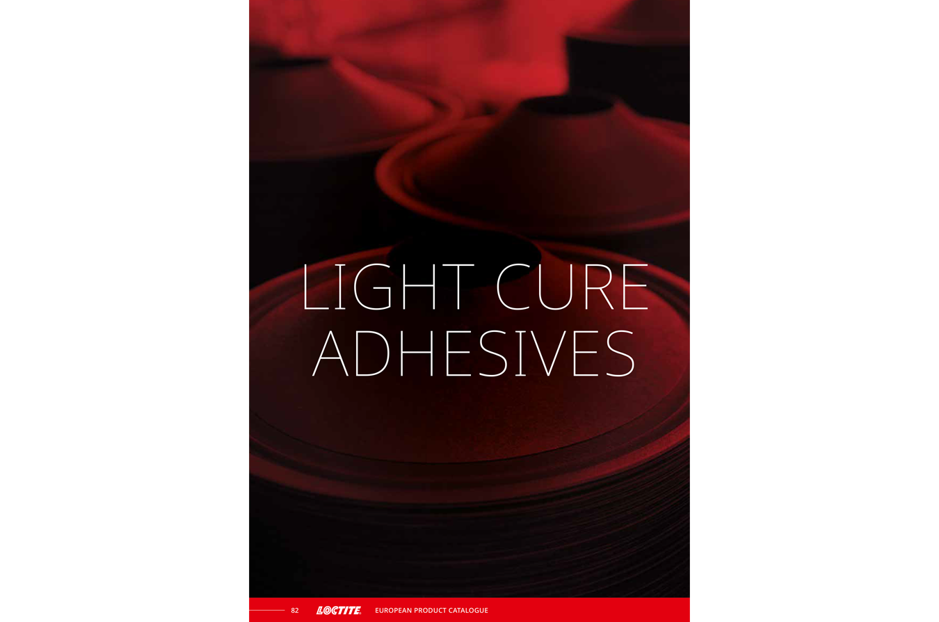 Light cure adhesives brochure cover