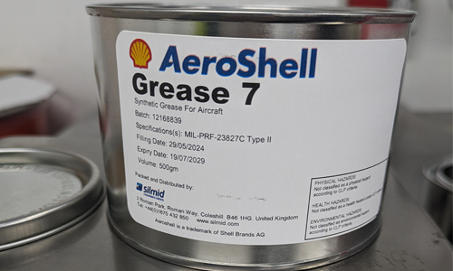repacked AeroShell grease