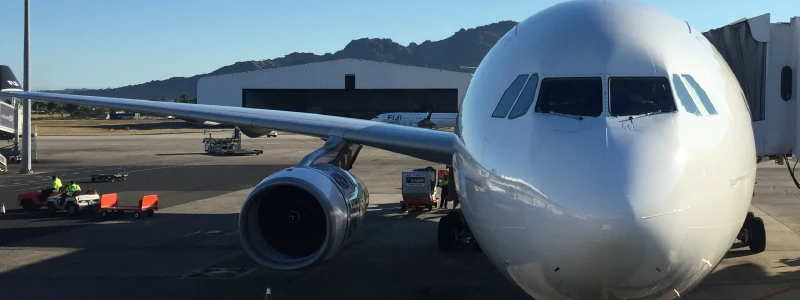 aeroplane on ground