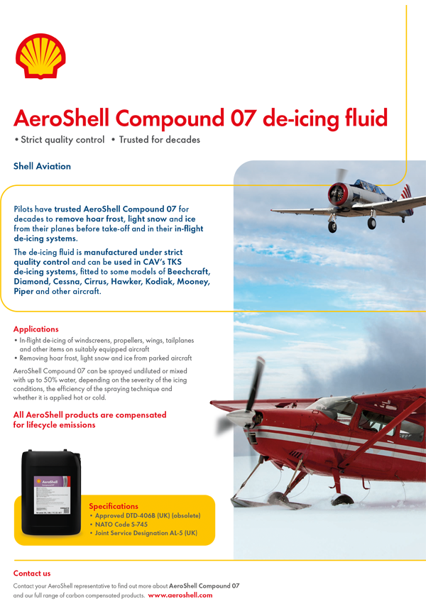 aeroshell sell sheet brochure