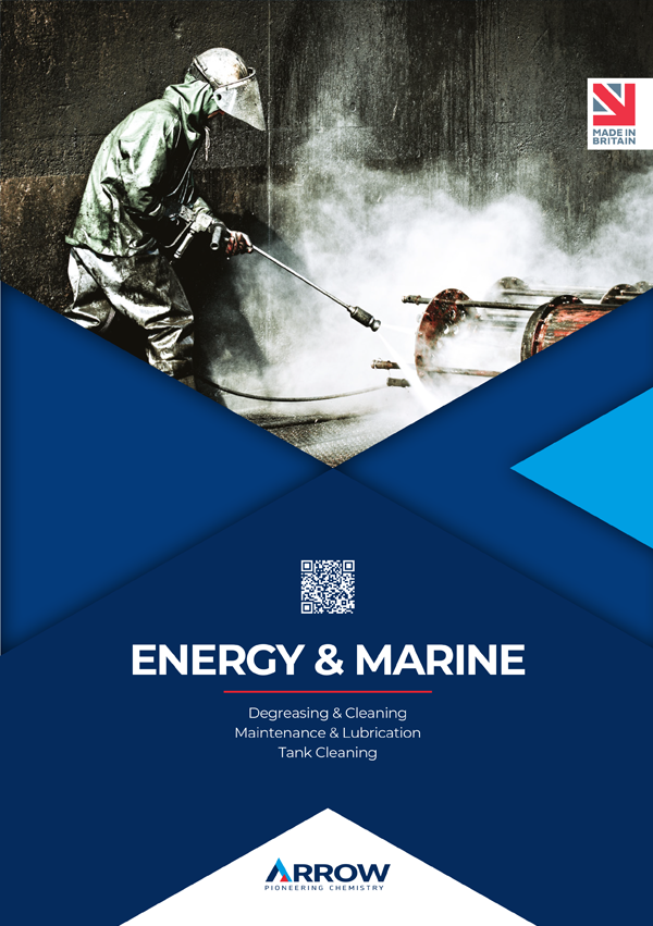 Oil, Gas & Marine Brochure cover with vintage image