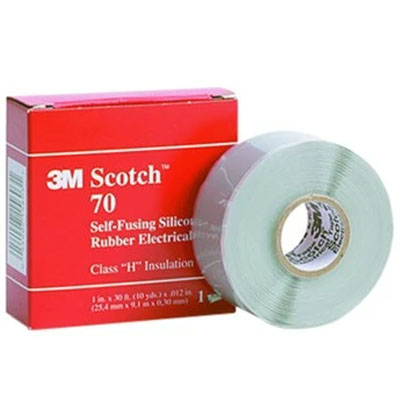 3M Scotch 70 Silicone Rubber Electrical Tape 25mm x 9Mt Roll *A-A