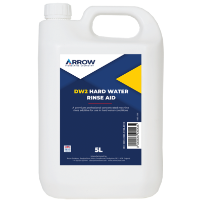 Arrow C861 DW2 Hard Water Rinse Aid 5Lt Bottle