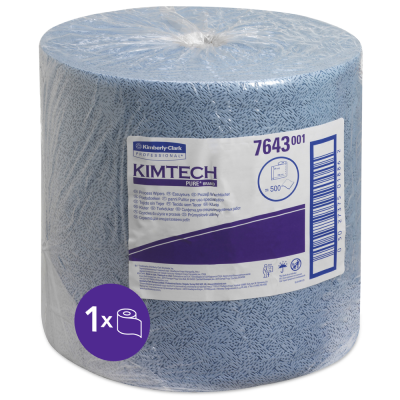 KIMTECH™ 7643 Blue Process Wipers Large 500 Sheet Roll