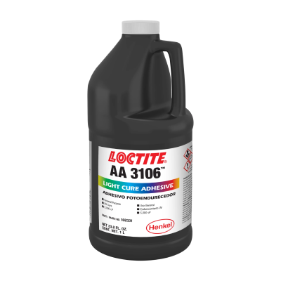 Loctite AA 3106 Light Cure Adhesive 1Lt Bottle