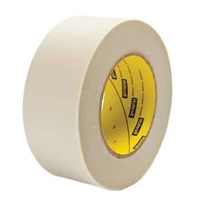3M™ Glass Cloth Tape 361, White, 3/4 in x 60 yd, 6.4 mil, 48 rolls per case