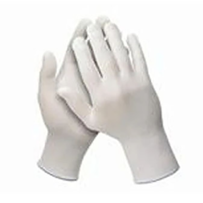 White deals nylon gloves