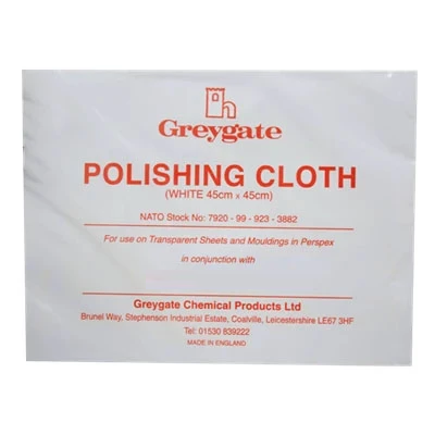 Greygate White Polishing Cloth 45cm x 45cm *DTD763A