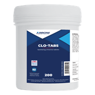 Arrow C052 Clo-Tabs Chlorine Release 3.25gm Tablet (Tub of 200)