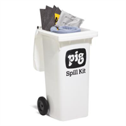 PIG Mobile Container Spill Kit 87.9Lt (For Oils, Coolants & Solvents) (Includes Bin)